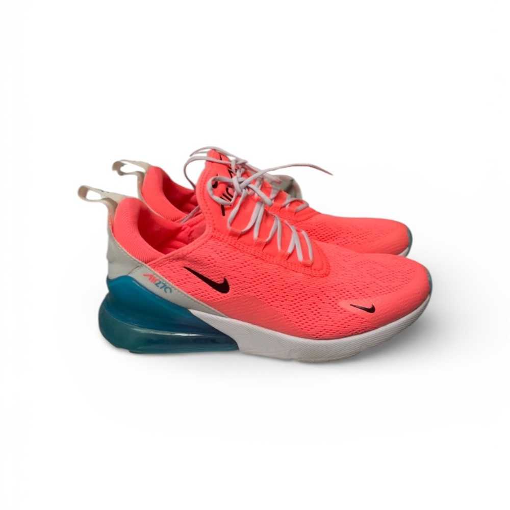 Nike Air Max 270 Coral and Blue Sneakers
